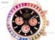 Swiss Replica Rolex Rainbow Daytona 7750 904L Watch Rose Gold Black Dial (2)_th.jpg